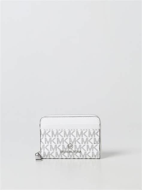 small white michael kors wallet|michael kors black wallet women's.